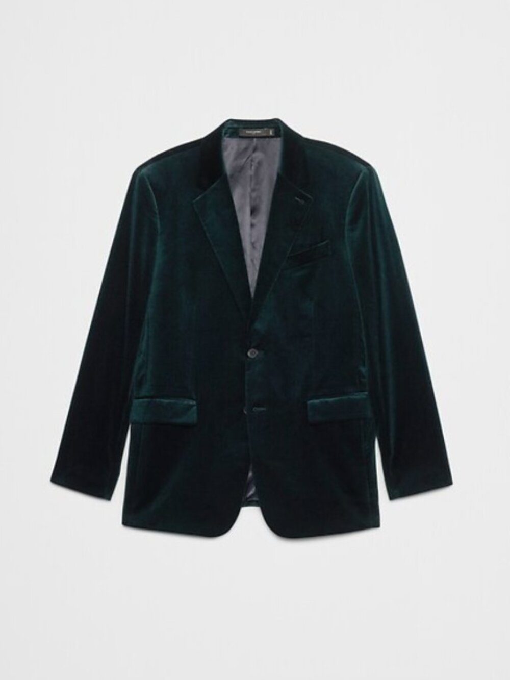 Banana Republic Tailored-Fit Velvet Jacket in Emerald Green size 38R